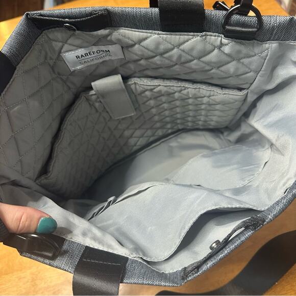 RareForm Cora Tote Insulated Recycled Vinyl Boat Bag Pockets Reusable Durable - Picture 4 of 11